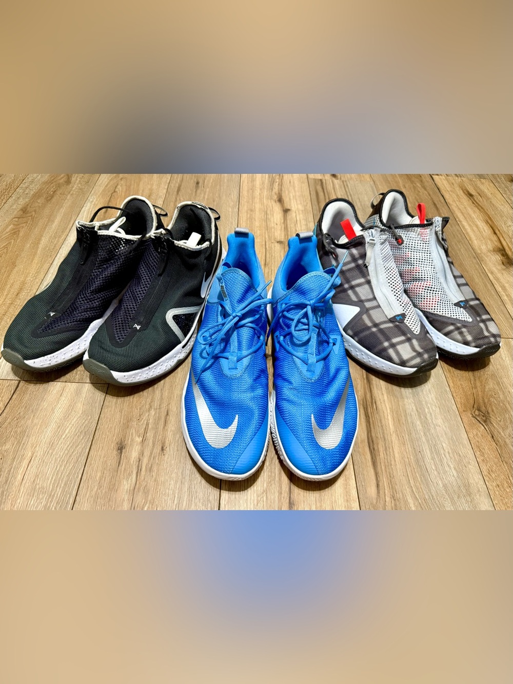 Nike 3 Pairs of Men’s Shoes Size 17 EUC Nike Zoom Shift2, Nike Paul George & PG4